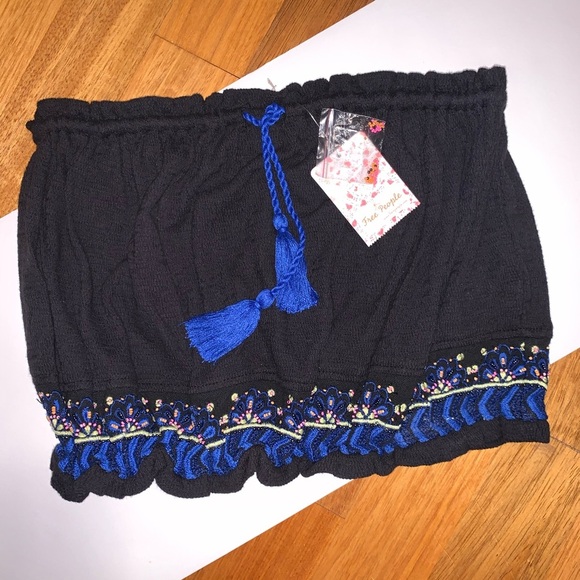 FREE PEOPLE Boho Tassel Tube Top Blogger Favorite - Picture 4 of 7